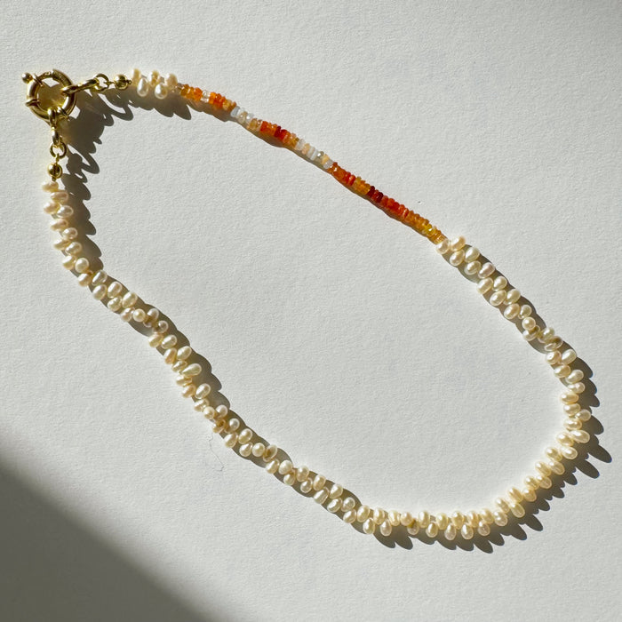 upcycled necklace Fuegia
