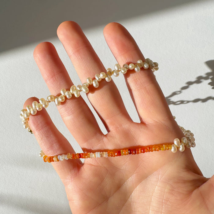 upcycled necklace Fuegia