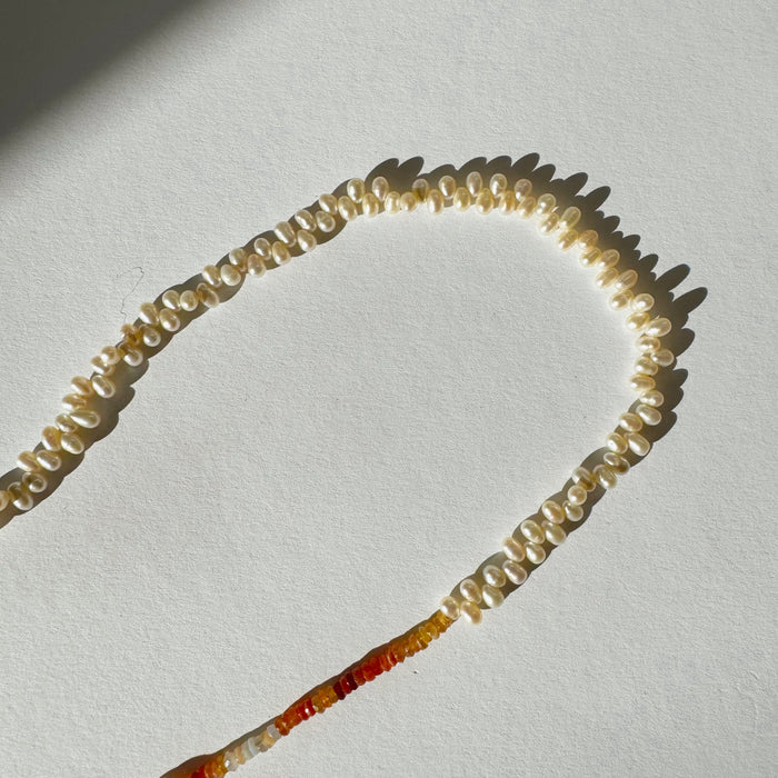 upcycled necklace Fuegia