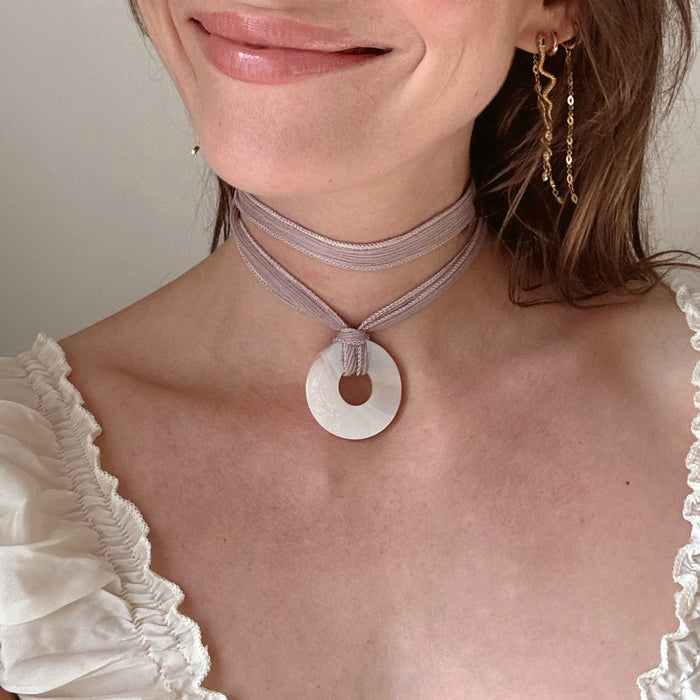 Crinkly Silk Strap
