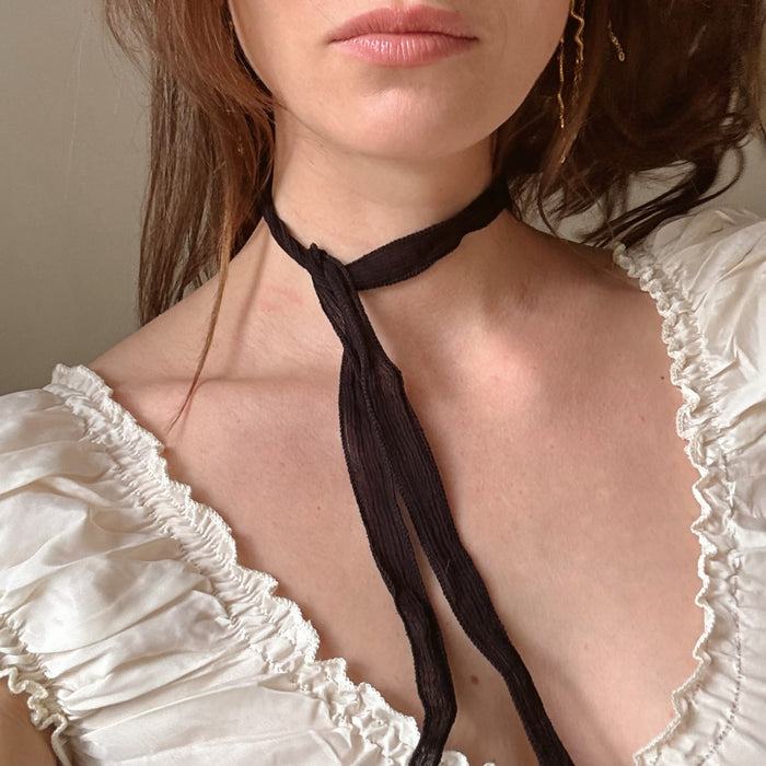 Crinkly Silk Strap