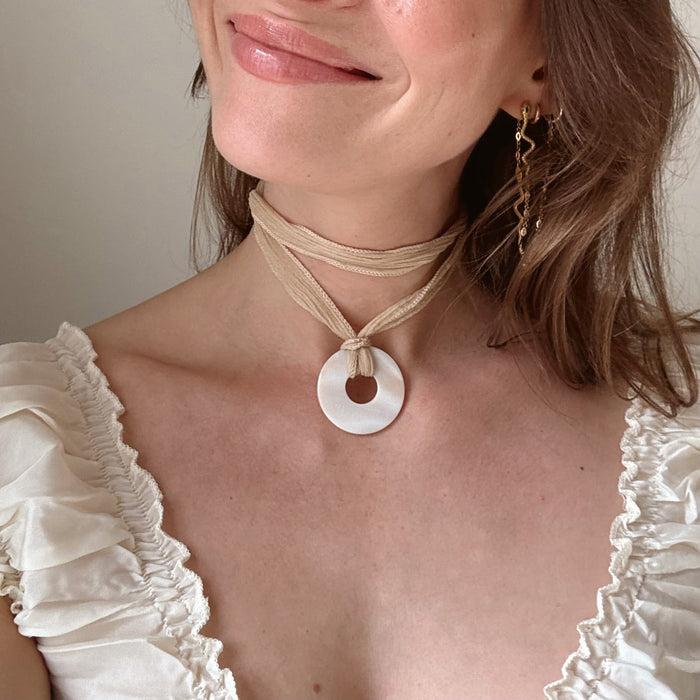 Crinkly Silk Strap