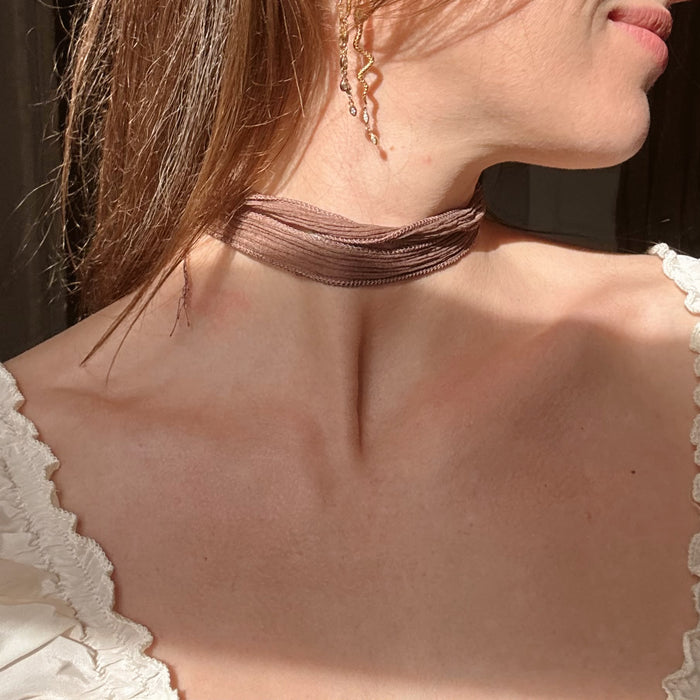 Crinkly Silk Strap