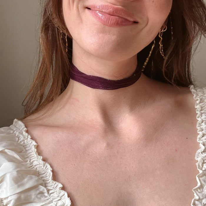 Crinkly Silk Strap