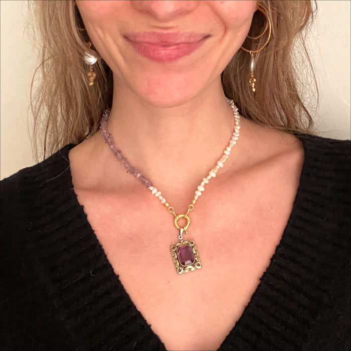 upcycled necklace Amela
