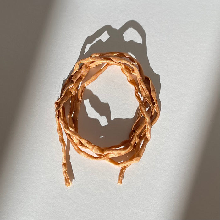 hand-dyed silk straps Light Brown