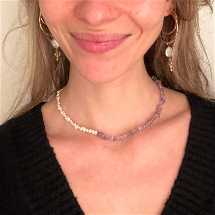 upcycled necklace Amela