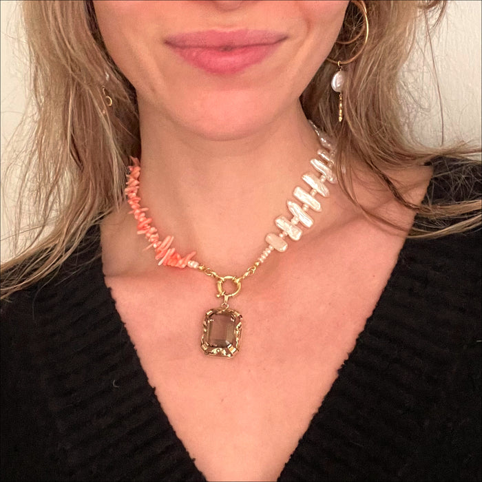 upcycled necklace Camilia